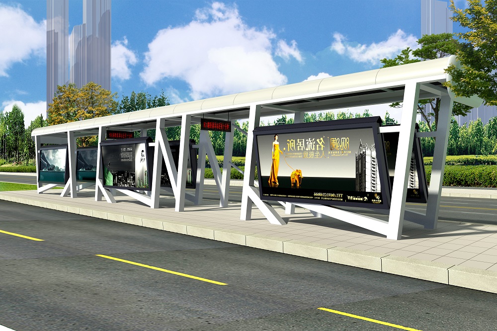 大型公交站臺(tái)候車亭