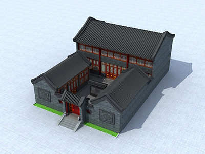 新農(nóng)村四合院設(shè)計(jì)圖紙 房屋設(shè)計(jì)HZ012-新古典風(fēng)格